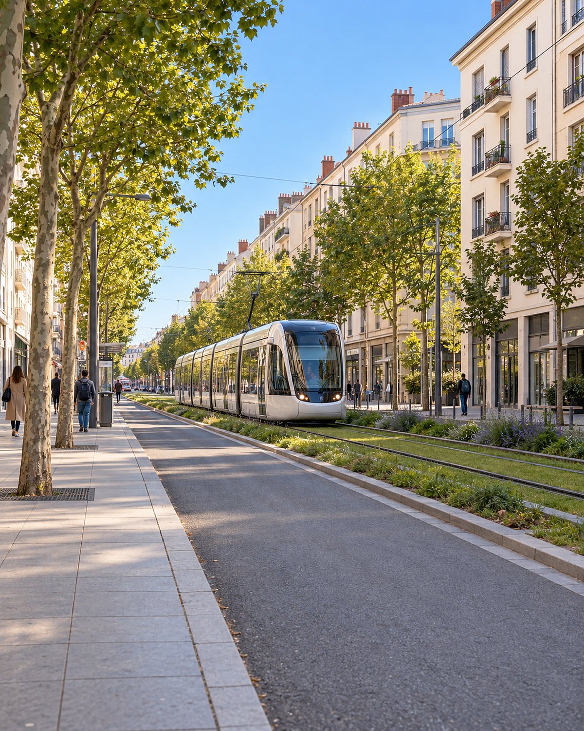Vue de Lyon, Lyon 8e arrondissement