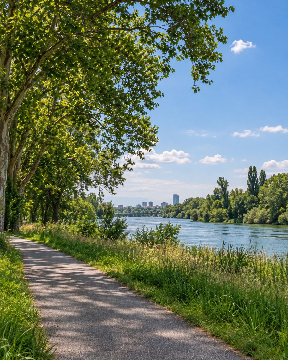 Le parc de la Feyssine à Villeurbanne