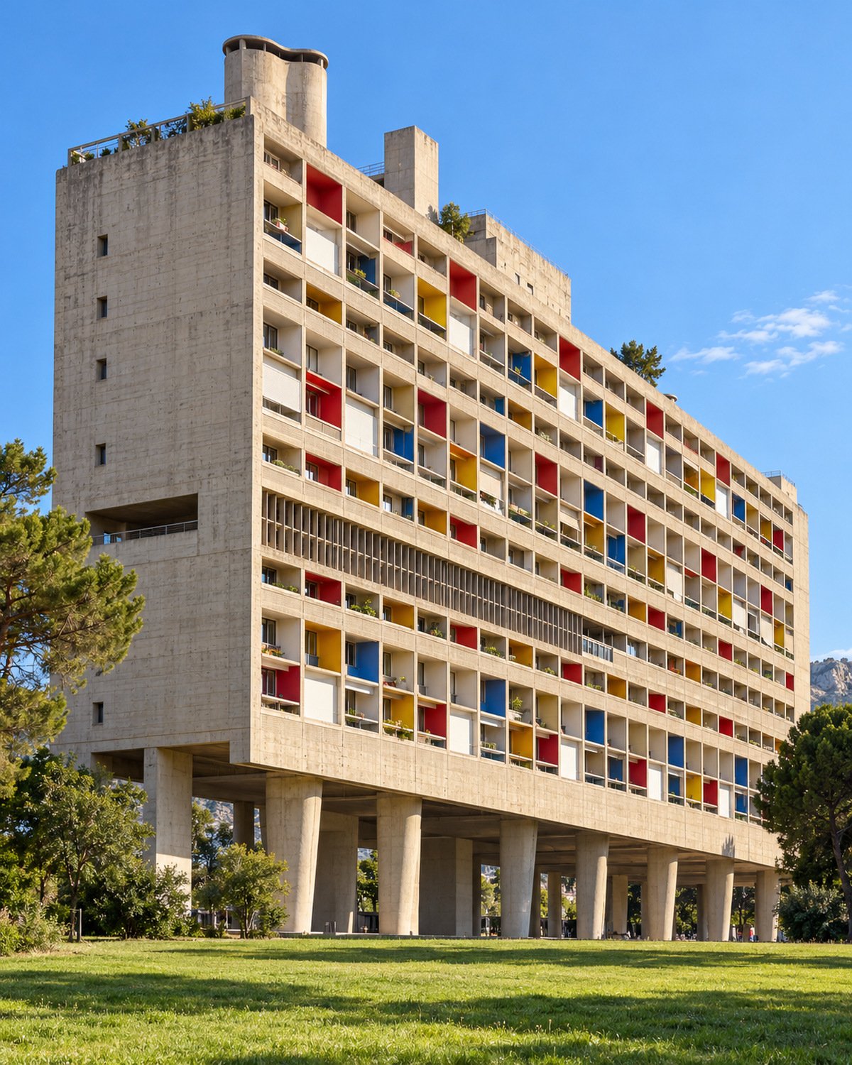 La Cité radieuse de Le Corbusier à Marseille