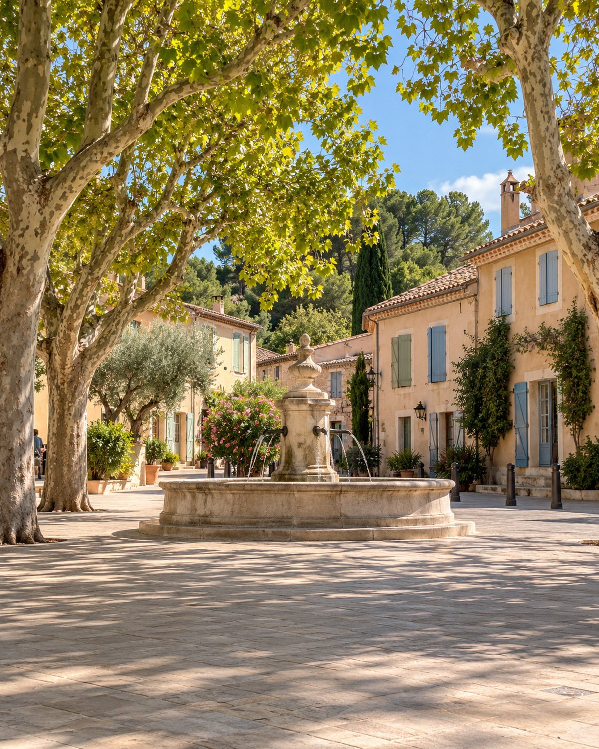 La fontaine du cours des Héros à Simiane-Collongue
