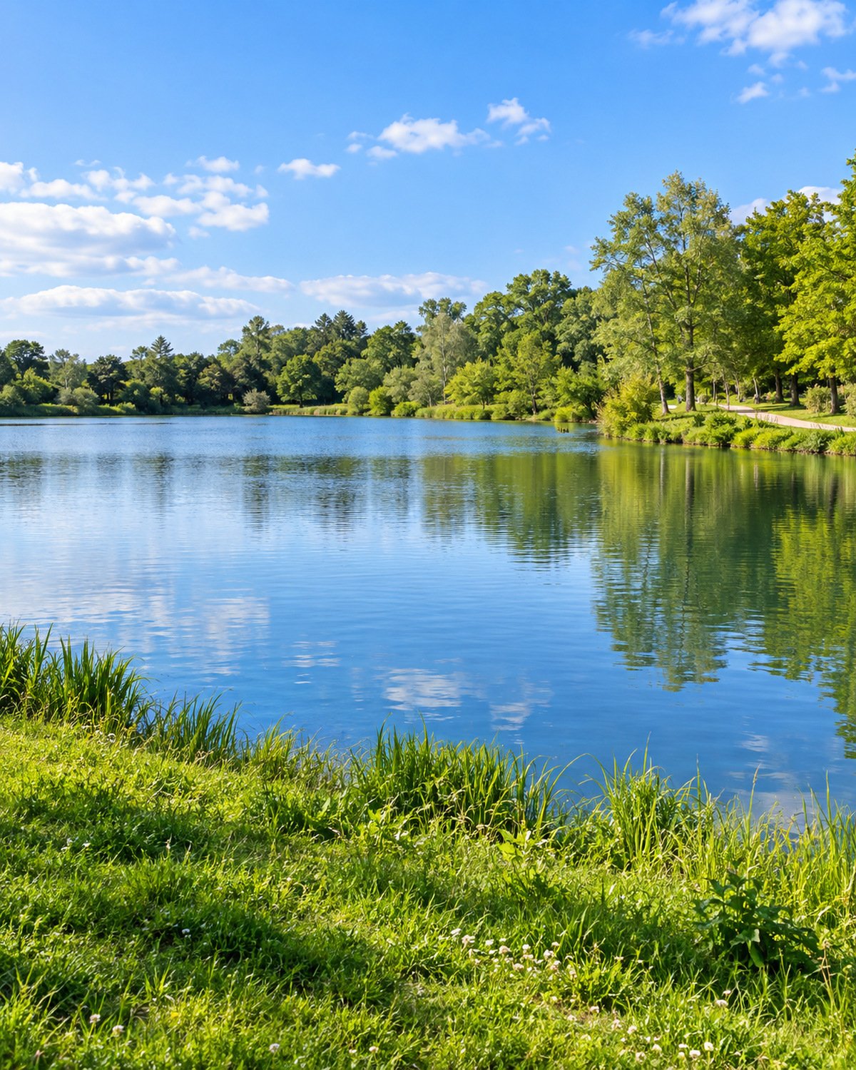 Le lac de Beaulieu à Couëron