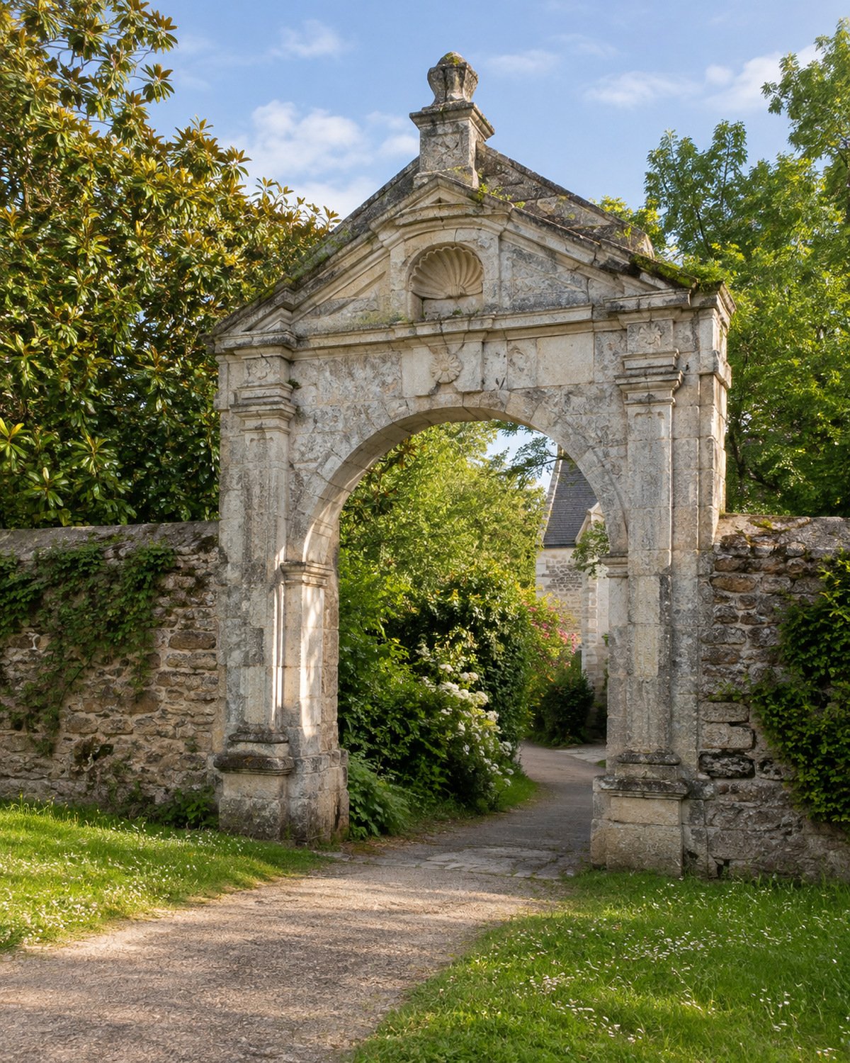 Le portail de l’abbaye Saint-Martin de Vertou