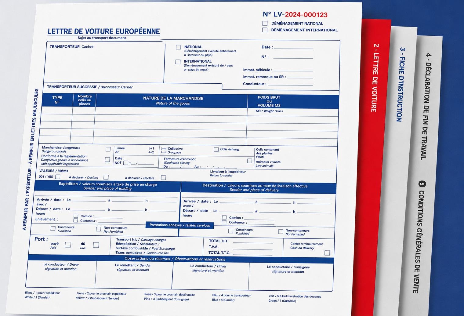 La lettre de voiture déménagement