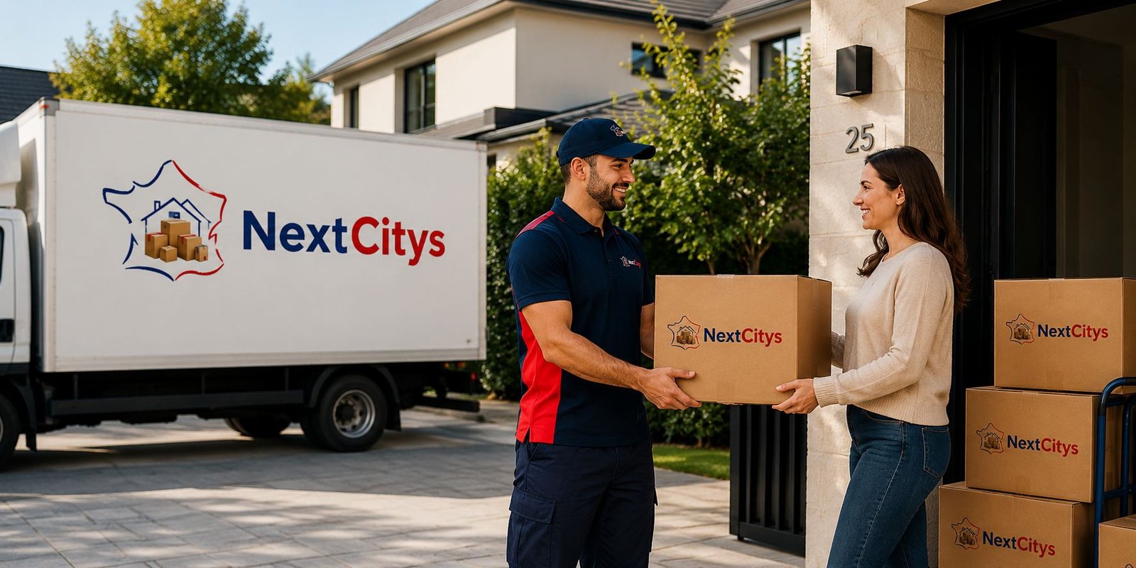 NextCitys Déménagement - Remise des cartons à domicile